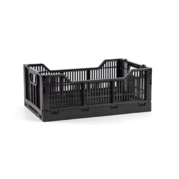 Mini πτυσσόμενο καλάθι μαύρο για το σπίτι 6lt 30x20x11.5cm 3211