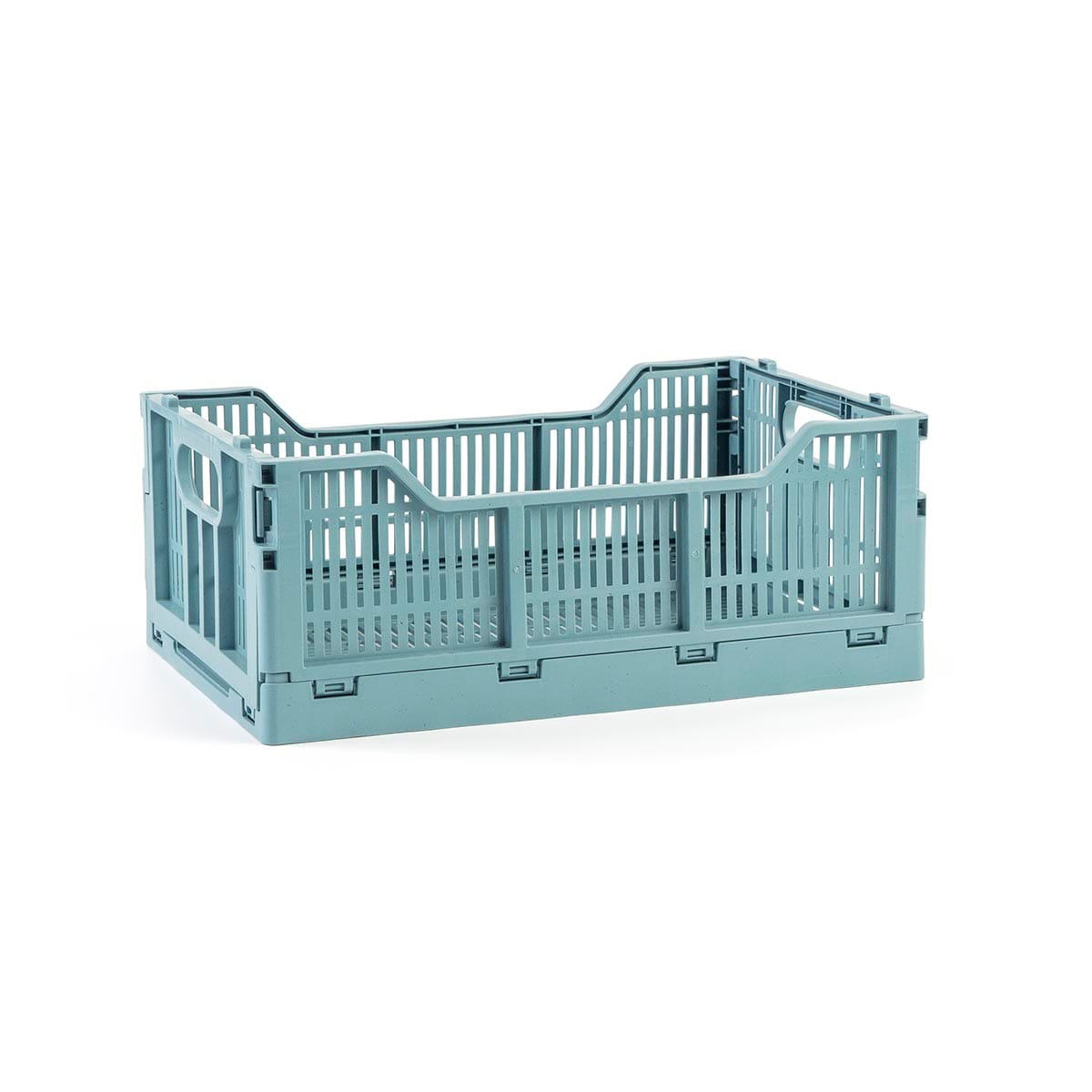 Mini πτυσσόμενο καλάθι γαλάζιο για το σπίτι 6lt 30x20x11.5cm 3211