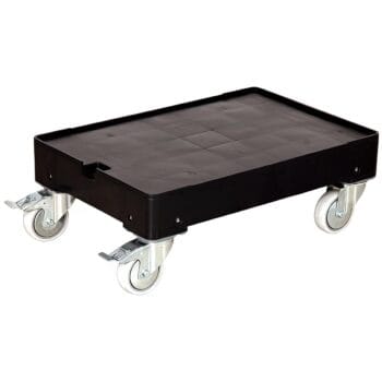 Τροχήλατο Καροτσάκι μαύρο με 2 φρένα 820x620x250mm 3487