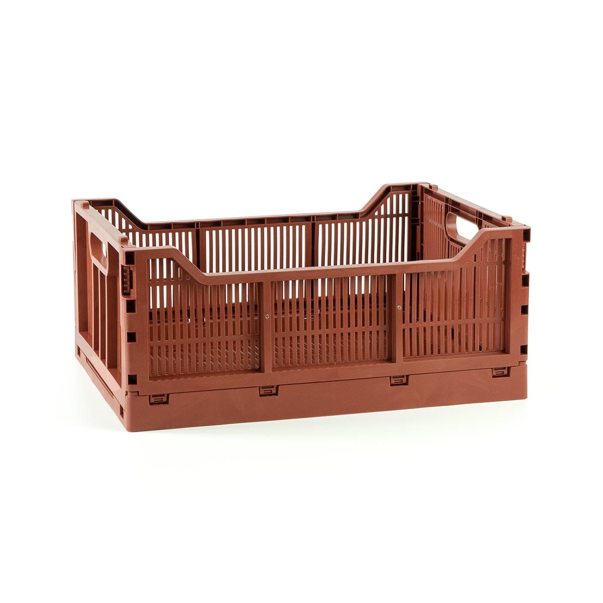 Maxi πτυσσόμενο καλάθι καφέ terra για το σπίτι 17lt 40x30x17cm 4317