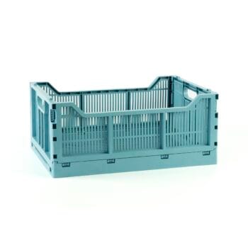 Maxi πτυσσόμενο καλάθι γαλάζιο για το σπίτι 17lt 40x30x17cm 4317