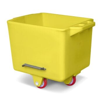 Βαγονέτο/κάδος για κρέας μονωμένο PE 200lt 820x720x700mm κίτρινο