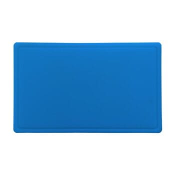 Πλάκα κοπής GN 1/1 53x32.5x1.3cm με κανάλι και ποδαράκια σιλικόνης Μπλε