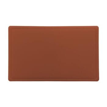 Πλάκα κοπής GN 1/1 53x32.5x1.3cm με κανάλι και ποδαράκια σιλικόνης Καφέ